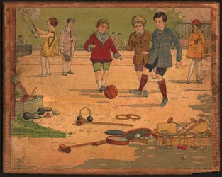Jeux dans un jardin